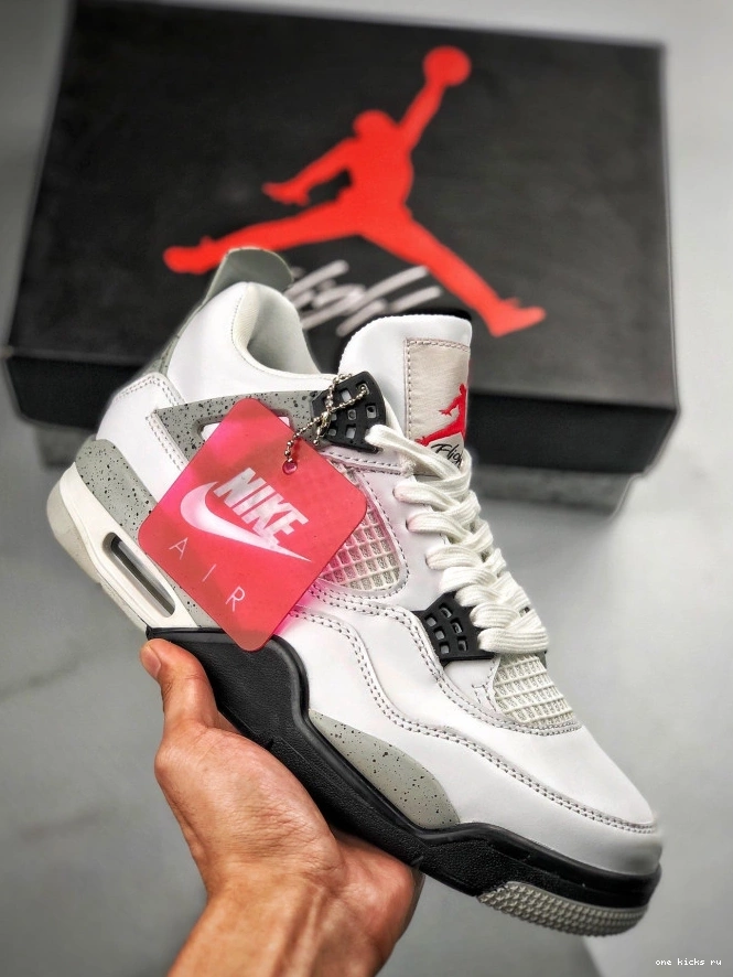 Rep (nike) OG White Jordan 840606-192 Cement Air 4 0703